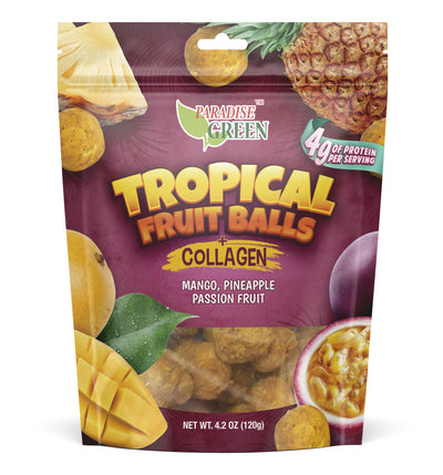 Tropical Fruit Balls Collagen (Mango, Pineapple, Passion Fruit)