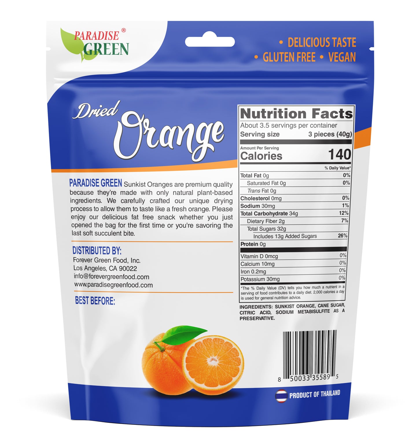 Dried Orange 5oz